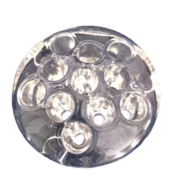 Vintage Glass Flower Frog 11 Hole for Stems - Picture 1 of 7